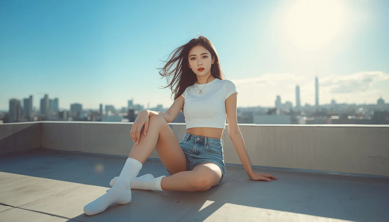屋上の女性5