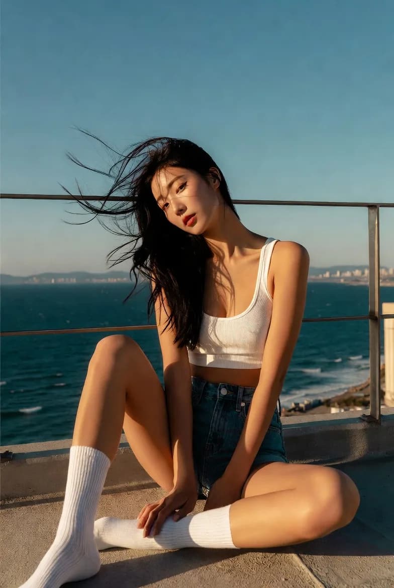 바다가 보이는 옥상2